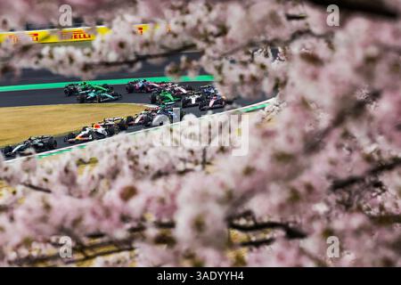 Suzuka, Giappone. 6 aprile 2025. Suzuka, Giappone. 6 aprile 2025. Durante il Gran Premio del Giappone di Formula 1 Lenovo 2025, 3° round del Campionato del mondo di Formula 1 FIA 2025 dal 4 al 6 aprile 2025 sul circuito di Suzuka, a Suzuka, in Giappone - Photo Florent Gooden / DPPI Credit: DPPI Media/Alamy Live News Foto Stock