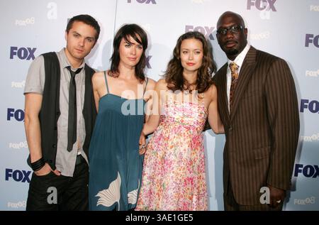 15 maggio 2008 - New York, New York, Stati Uniti - gli attori THOMAS DEKKER, LENA HEADEY, SUMMER GLAU e RICHARD T. JONES agli arrivi per il Fox Network del 2008 tenutosi al Wollman Rink di Central Park (Credit Image: Nancy Kaszerman/ZUMAPRESS.com) Foto Stock