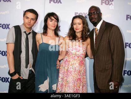 15 maggio 2008 - New York, New York, Stati Uniti - gli attori THOMAS DEKKER, LENA HEADEY, SUMMER GLAU e RICHARD T. JONES agli arrivi per il Fox Network del 2008 tenutosi al Wollman Rink di Central Park (Credit Image: Nancy Kaszerman/ZUMAPRESS.com) Foto Stock