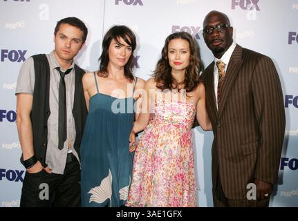 15 maggio 2008 - New York, New York, Stati Uniti - gli attori THOMAS DEKKER, LENA HEADEY, SUMMER GLAU e RICHARD T. JONES agli arrivi per il Fox Network del 2008 tenutosi al Wollman Rink di Central Park (Credit Image: Nancy Kaszerman/ZUMAPRESS.com) Foto Stock