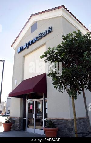 20 marzo 2007 - Los Angeles, California, USA - IndyMac Bancorp Inc., ex holding del prestatore di mutui in California sequestrata il mese scorso dalla Federal Deposit Insurance Corp., ha presentato domanda di protezione fallimentare al capitolo 7 (immagine di credito: Ringo Chiu/ZUMAPRESS.com) Foto Stock
