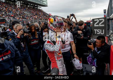 Suzuka, Giappone, 06 aprile 2025, Yuki Tsunoda, dal Giappone gareggia per la Red Bull Racing. La giornata del Gran Premio del Giappone 2025, che si svolge a Suzuka, in Giappone. Crediti: Michael Potts/Alamy Live News Foto Stock