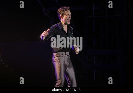 Brandon Flowers della band The Killers al VOLT Festival in Ungheria Foto Stock