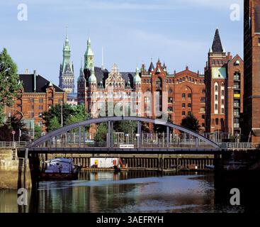 28 giugno 2003; Amburgo, GERMANIA; Ponte all'Alter Wall di Amburgo. (Immagine di credito: Rob Schoenbaum/ZUMAPRESS.com) Foto Stock