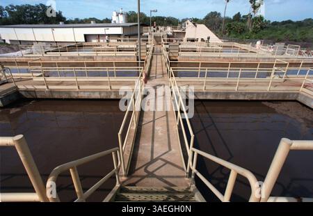 NP 42913 - - CONSEGNA A: Desk NP - - 2/14/97 - - TARPON SPRINGS - - DIDASCALIA INFO: Un anno dopo che la città di Tarpon Springs ha pubblicato un rapporto sui problemi dell'impianto di depurazione della città, i residenti vivono ancora con l'odore occasionalmente. Numerosi componenti si sono rotti lo scorso autunno, rendendo necessaria un'altra serie di spese di emergenza per le riparazioni. - Times Photo by: Jim Damaske - - Story by: Christina Headrick - - SCANSIONATO DA: JFD - - DATA DI ESECUZIONE: 2/23/97 (Credit Image: St Petersburg Times/ZUMAPRESS.com) Foto Stock