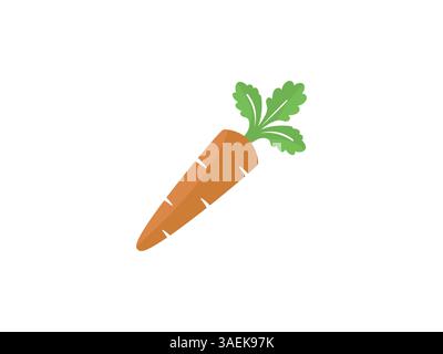 Cartone animato Carrot Vegetable Foto Stock