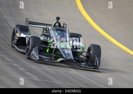 CONOR DALY (78) USA of Noblesville, Indiana, pratica per il Big Machine Music City Grand Prix presentato da Gainbridge al Nashville Superspeedway in Foto Stock