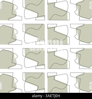 Geometrie moderne, forme intersecanti in sfumature sottili. Foto Stock