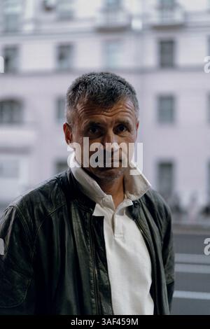Ritratto di un uomo maturo, fuori, primo piano Foto Stock