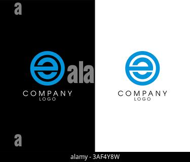 Lettera EO, logotipo iniziale OE nome azienda design. logo vettoriale per l'identità aziendale e aziendale Illustrazione Vettoriale