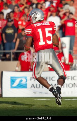 21 settembre 2009: Università del New Mexico. University of New Mexico quarterback capo Donovan Porterie (immagine di credito: SGM/ZUMAPRESS.com) Foto Stock