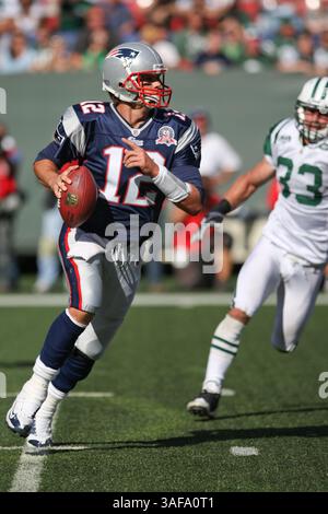 20 settembre 2009: Il quarterback numero 12 dei New England Patriots Tom Brady. I New York Jets sconfissero i New England Patriots 16-9 al Giants Stadium di Rutherford, New Jersey (Credit Image: SGM/ZUMAPRESS.com) Foto Stock