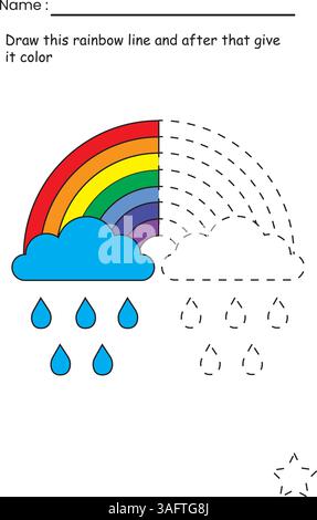 Foglio di lavoro BusyBook attività per bambini Illustrazione Vettoriale