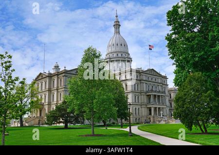 Sede del governo dello stato del Michigan a Lansing Foto Stock
