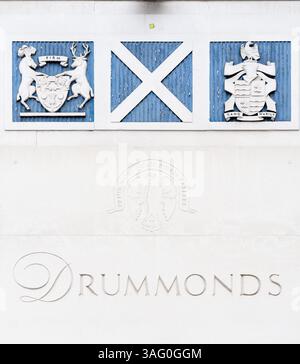 Drummonds Bank, Royal Bank of Scotland, Londra, Inghilterra. Foto Stock