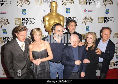 2 ottobre 2012 - New York, NY, USA - WWW.ACEPIXS.COM . . . . . . 2 ottobre 2012...New York City....Cary Elwes, Robin Wright, Mandy Patinkin, Rob Reiner, Chris Sarandon, Wallace Shawn, Carol Kane e Billy Crystal assistono alla proiezione del 25° anniversario e alla riunione del cast di "The Princess Bride" durante il 50° New York Film Festival all'Alice Tully Hall il 2 ottobre 2012 a New York City... per favore byline: KRISTIN CALLAHAN - ACEPIXS.COM. . . . . ..Ace Pictures, Inc.: ..tel: (212) 243 8787 o (646) 769 0430..e-mail: info@acepixs.com..web: http://www.acepixs.com (Credit Image: © Kristin Callahan - A Foto Stock