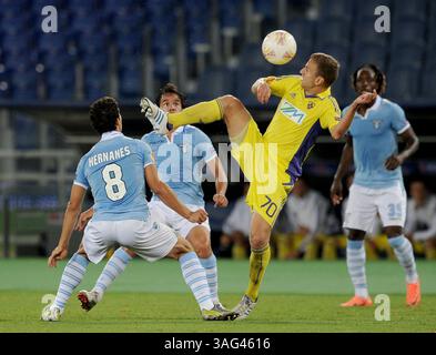 26 settembre 2012 - Roma, Italia - ALES MARTELJ invertito. SS Lazio vs NK Maribor gara del campionato di calcio Europa League disputata all'Olimpico di Roma. (Immagine di credito: © Gilberto Carbonari/ZUMAPRESS.com) Foto Stock