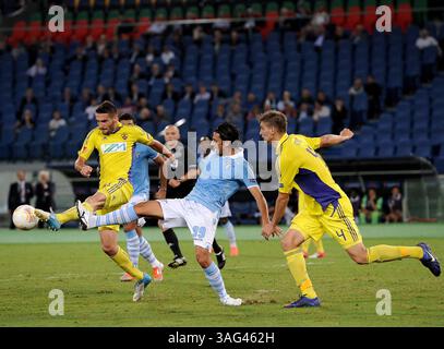 26 settembre 2012 - Roma, Italia - SERGIO FLOCCARI. SS Lazio vs NK Maribor gara del campionato di calcio Europa League disputata all'Olimpico di Roma. (Immagine di credito: © Gilberto Carbonari/ZUMAPRESS.com) Foto Stock