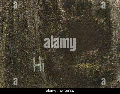 Hi in Chalk: Parole minimali su Black Canvas Foto Stock