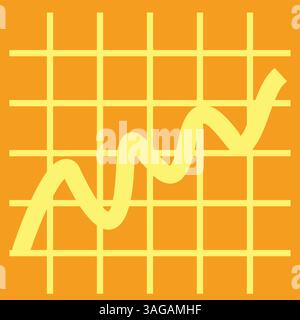 Curva campana sull'immagine vettoriale dell'icona del grafico. Adatto per applicazioni mobili, applicazioni Web e supporti di stampa. Illustrazione Vettoriale
