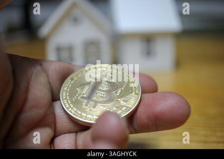 investire in bitcoin in tempi difficili Foto Stock