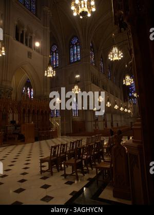 Varie fotografie all'interno della Basilica della Cattedrale del Sacro cuore a Newark, New Jersey. Foto Stock