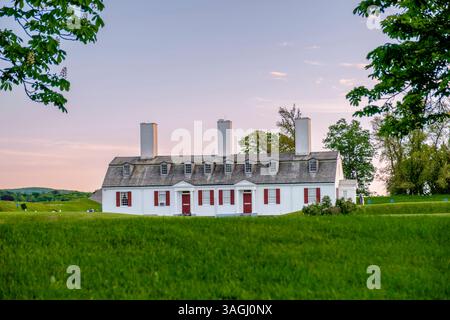 Historic Parks Canada Fort Anne, quartieri degli ufficiali, Annapolis Royal, Maritimes, nuova Scozia, Canada Foto Stock