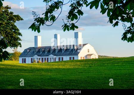 Historic Parks Canada Fort Anne, quartieri degli ufficiali, Annapolis Royal, Maritimes, nuova Scozia, Canada Foto Stock