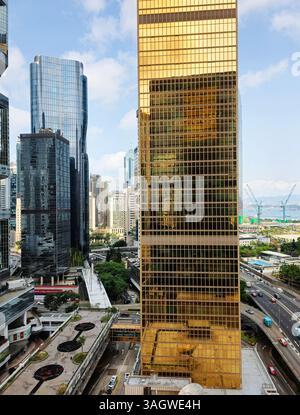 Grattacieli moderni ad Admiralty, Hong Kong. Foto Stock