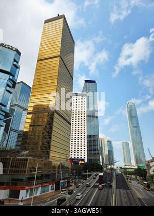 Grattacieli moderni ad Admiralty, Hong Kong. Foto Stock