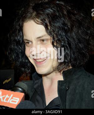 19 giugno 2009 - Los Angeles, California, USA - il chitarrista/cantante JACK WHITE arriva alla Sony Pictures Classics 'IT Might Get Loud' Premiere After Party al Palomar Hotel il 19 giugno 2009 a Los Angeles, California. (Immagine di credito: © Adam Latham/ZUMA Press) Foto Stock