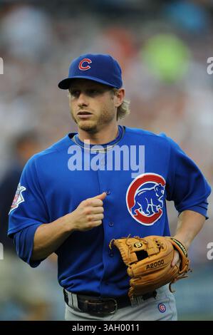 23 giugno 2009: Chicago Cubs Mike Fontenot n. 17 in gara contro i Detroit Tigers a Comerica Park, Detroit, Michigan. Detroit Won, 5-4. (Immagine di credito: © Scott Schupbach/Cal Sport Media/ZUMA Press) Foto Stock