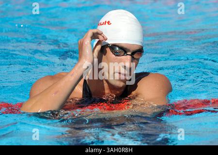 27 luglio 2009: Michael Phelps degli Stati Uniti gareggia il giorno 2 del 13° Campionato del mondo FINA allo Stadio del nuoto On di Roma, Italia (Credit Image: © Image Photo/Cal Sport Media/ZUMA Press) Foto Stock