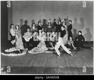 19 dicembre 2014 - JosÃ© Greco e la sua compagnia di balletto spagnola si esibiscono al Wilshire Ebell Theatre, Los Angeles, California, USA, 1954 (immagine di credito: © Glasshouse/ZUMA Wire) Foto Stock