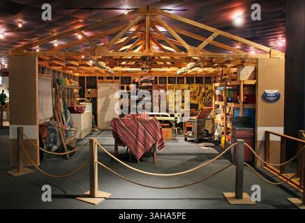 22 giugno 2015 - Clearwater, Florida, Stati Uniti - JIM DAMASKE | Times. Garage Sawyers nella mostra Winter's Dolphin tale Adventure all'interno dell'Harborview Center nel centro di Clearwater. Alcuni residenti vogliono vedere l'Harborview demolito, ma la città non ha fretta mentre l'acquario lo sta occupando. (Immagine di credito: © Jim Damaske/Tampa Bay Times/ZUMA Wire) Foto Stock