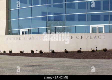 Washington, DC, USA- 1 marzo 2020: The United States Institute of Peace in Washington, DC, USA Foto Stock