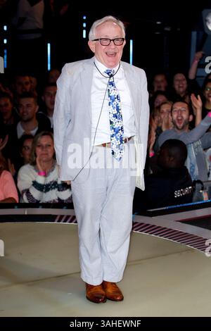 Leslie Jordan è il secondo ospite sfrattato dalla Celebrity Big Brother House a Borehamwood, Hertfordshire - 29 agosto 2014 Foto Stock