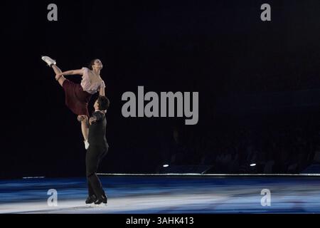 26 maggio 2017 - Tokyo, Tokyo, Giappone - Figura Skating Fantasy on Ice 2017 Anna Cappellini . Luca Lanotte, a MAKUHARI alla Makuhari messe di Chiba, Giappone. (Immagine di credito: © Alessandro di Ciommo via ZUMA Wire) Foto Stock