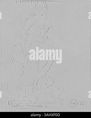 "Étude pour Prométhée" di Gustave Moreau è uno studio preparatorio per la sua pittura del Titano Prometheus. L'opera fu dipinta tra il 1850 e il 1895 e fa parte del Musée Gustave Moreau. Foto Stock