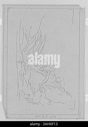"Étude pour Les Chimères" di Gustave Moreau è un altro studio preparatorio per il suo lavoro mitologico "Les Chimères". Creato tra il 1850 e il 1895, fa parte della collezione Musée Gustave Moreau. Foto Stock