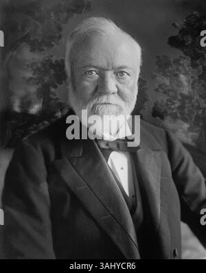 11 luglio 2017 - Andrew Carnegie, Portrait, Harris & Ewing, 1910 (immagine di credito: © circa Images/Glasshouse via ZUMA Wire) Foto Stock