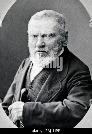 La fotografia di Claude-Francois Denecourt di prima del 25 marzo 1875 offre uno sguardo sulla vita e il paesaggio della Francia alla fine del XIX secolo, catturando momenti di importanza storica con le prime tecniche fotografiche. Foto Stock