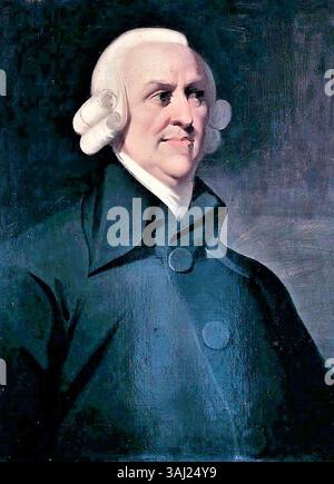 Il ritratto Muir di Adam Smith, risalente al 1800 circa, è un dipinto ad olio postumo raffigurante il filosofo ed economista scozzese, ampiamente considerato come il padre dell'economia moderna. Il dipinto è ospitato nella Scottish National Gallery. Foto Stock