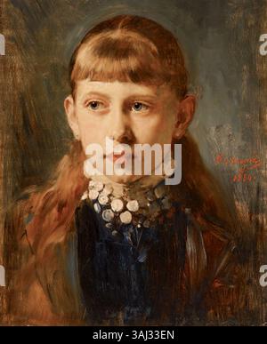 Sophie Prinzessin von Preußen, dipinta da Heinrich von Angeli nel 1880, era la figlia del principe Federico Carlo di Prussia. Il ritratto mostra la sua presenza regale, caratteristica dell'aristocrazia prussiana del tardo XIX secolo. E' ospitato in una collezione privata. Foto Stock