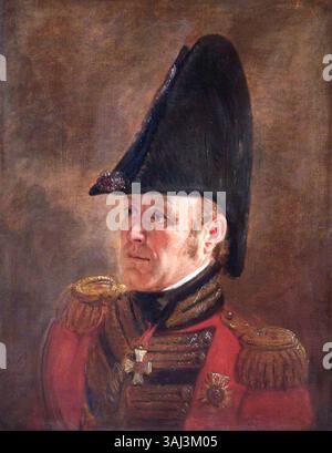 Questo ritratto di Jan Willem Pieneman del 1824 circa raffigura il generale Sir George Cooke nella sua uniforme militare, comprese le spalline d'oro e le insegne di un Cavaliere Comandante del bagno. Fa parte di una serie per il dipinto "Battaglia di Waterloo". Foto Stock