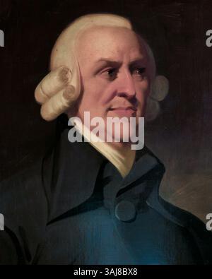 Ritratto postumo del filosofo Adam Smith, intorno al 1800, probabilmente basato su un medaglione di James Tassie. Conosciuto come il ritratto di Muir, è ospitato presso la Scottish National Gallery. Foto Stock
