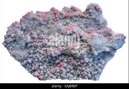Rhodochrosite con Quartz, Grizzly Bear Mine, Ouray County, Colorado Foto Stock