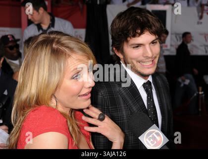 1 maggio 2008 - Westwood, CALIFORNIA, Stati Uniti - 1 maggio 2008 - Westwood, California - Cameron Diaz e Ashton Kutcher. "What Happen in Vegas", prima di Los Angeles al Mann's Village Theatre. Foto: Byron Purvis/AdMedia (immagine di credito: © Byron Purvis/AdMedia via ZUMA Wire) Foto Stock