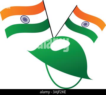 India Kargil Vijay diwas illustrazione vettoriale dei cartoni animati Illustrazione Vettoriale