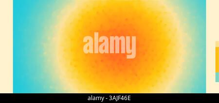 Sfondo astratto del cerchio solare. Emissione solare o stellare. Sfondo con un'esplosione. Design per banner, volantini, poster, copertina o brochure. vettore 3d. Illustrazione Vettoriale
